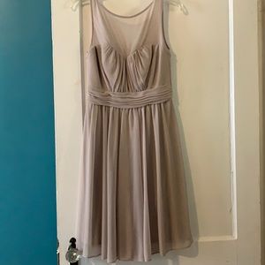 David’s bridal tan bridesmaid dress size 10